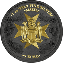 1 Unze Silber Malta Golden Eagle 2024 (Auflage: 1.000 | teilvergoldet)