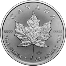 1 Unze Silber Maple Leaf 2025