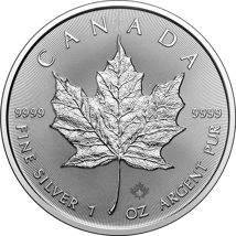 1 Unze Silber Maple Leaf 2025