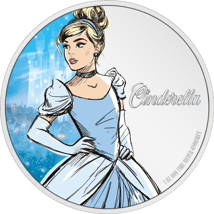 1 Unze Silber Walt Disney Cinderella 2024 (Auflage: 2.000 | Polierte Platte)