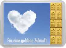 10g Goldbarren "Für eine goldene Zukunft" (Kippbild)