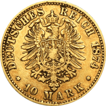 10 Mark Preußen Friedrich III Goldmünze