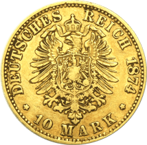 10 Mark Preußen Wilhelm I Goldmünze