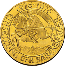 1000 Schilling Babenberger Goldmünze