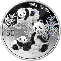 150g Silber China Panda 2025 PP (Polierte Platte | Auflage: 30.000)