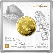 1g Gold Arche Noah 2024 (Auflage: 25.000)