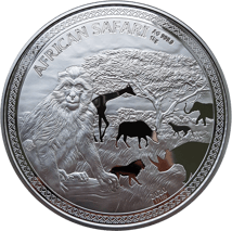 1kg Silber African Safari Affe 2020 PP (Auflage: 100)