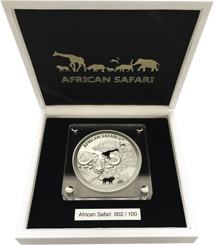 1kg Silber African Safari Büffel 2020 PP (Auflage: 100 | Polierte Platte)