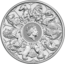 1kg Silber Queens Beasts Completer Coin 2021