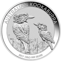 1kg Silbermünze Kookaburra 2017