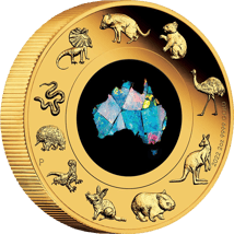 2 Unze Gold Great Southern Land 2022 PP (Mit Opal | Auflage: 200)