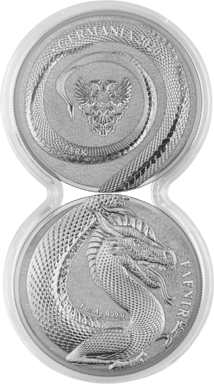 2 x 1 Unze Silber Fafnir 2020 (High Relief | in Doppelkapsel)