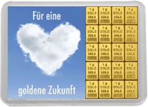 20g Goldbarren "Für eine goldene Zukunft" (Kippbild)