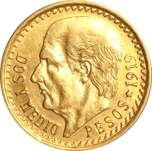 2,5 Mexikanische Peso Centenario Gold