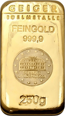 250g Goldbarren Schloss Güldengossa