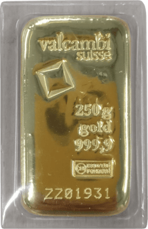 250g Goldbarren Valcambi