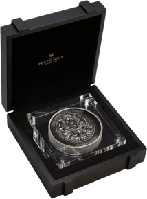 2kg Silber Drache & Tiger 2022 (Auflage: 200 | Antik Finish | High Relief | inkl. Etui)