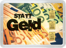 3g Goldbarren "Gold statt Geld" (Valcambi)