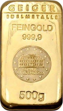 500g Goldbarren Schloss Güldengossa