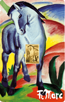 Gold Franz Marc Blue Horse Münze