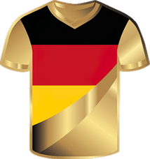 Gold Deutschland Trikot Münze