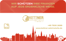 Kettner Gold-Silber Krisenschutzkarte Österreich (mit RFID Blocker)