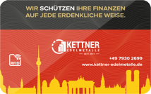 Kettner Gold-Silber Krisenschutzkarte Deutschland (mit RFID Blocker)