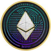 1 Unze Silber Krypto Ethereum Iced Out (Auflage: 50 | teilvergoldet)