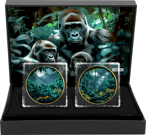 Gorilla Silber Set 2024 (Auflage: 50 | teilvergoldet)