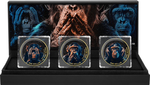 Three Monkeys Set 2024 (Auflage: 50 | teilvergoldet)