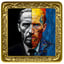 1 Unze Silber Bilderrahmen Selbstportrait - Vincent van Gogh (Auflage: 100 | teilvergoldet | Two-Face)
