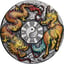 2 Unze Silber Drache und Qilin 2022 AF Fabelwesen (Auflage: 888 | Antik Finish)