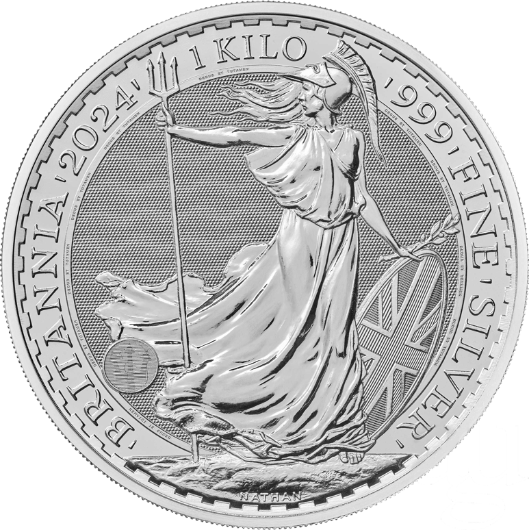 1 kg Silber Britannia 2024 Charles III.