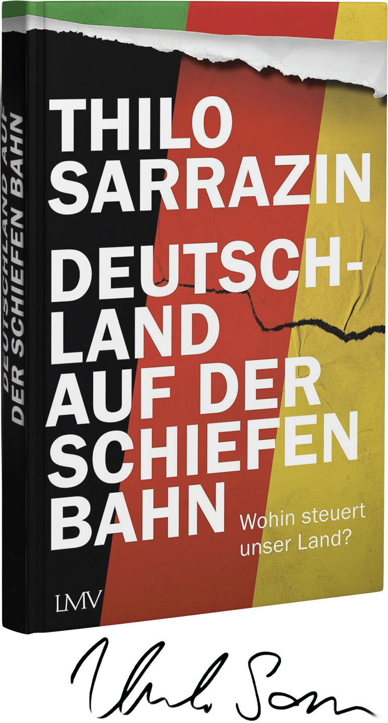 Handsigniertes Buch von Thilo Sarrazin: Deutschland auf der schiefen Bahn