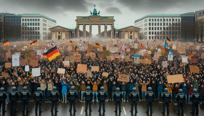 Tausende Exil-Iraner demonstrieren in Berlin gegen das Mullah-Regime